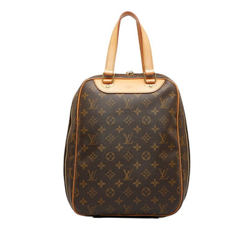 LOUIS VUITTON Monogram Excursion Handbag M41450 Brown PVC Leather Women's