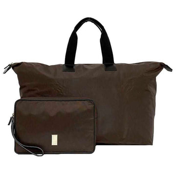 DUNHILL Tote Bag Brown Sidecar LU1010B ec-20094 Nylon Leather  Eco Foldable Second Men's Women's