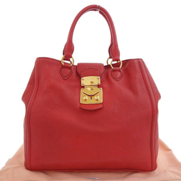 MIU MIU Miu Madras handbag leather red