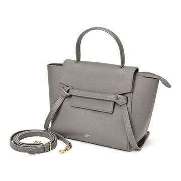 CELINE Belt Bag Nano 189003ZVA.10DC Grey S-155568