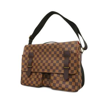 LOUIS VUITTON Shoulder Bag Damier Broadway N42270 Ebene Men's Women's