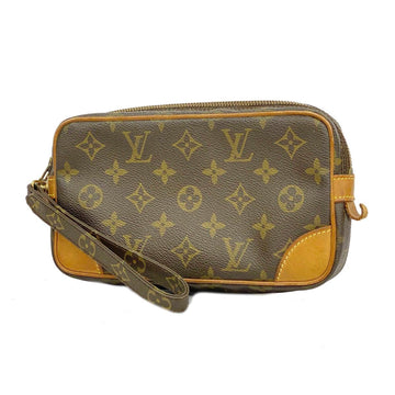 LOUIS VUITTON Shoulder Bag Monogram Marly Dragonne PM M51827 Brown Men's