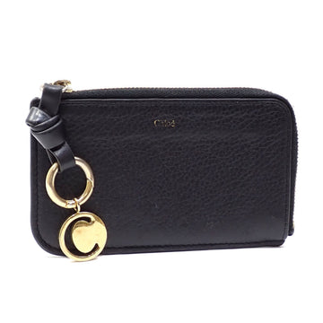 CHLOeChloe  Coin Case/Card Case Fragment Women's Black Leather Purse