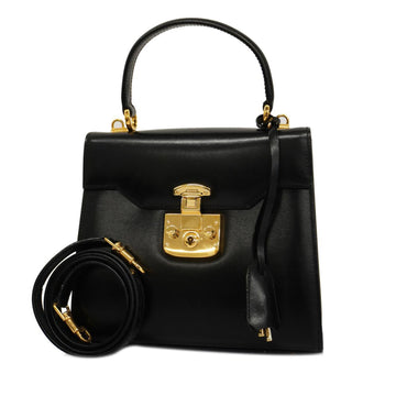 GUCCI handbag 000 110 0211 leather black ladies