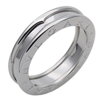 BVLGARI Ring for Women and Men, 750WG B-zero1, White Gold, 1 Band, #51, Approx. Size 11, Polished