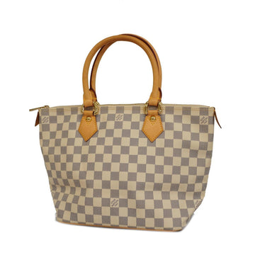 LOUIS VUITTON Tote Bag Damier Azur Saleya PM N51186 White Women's