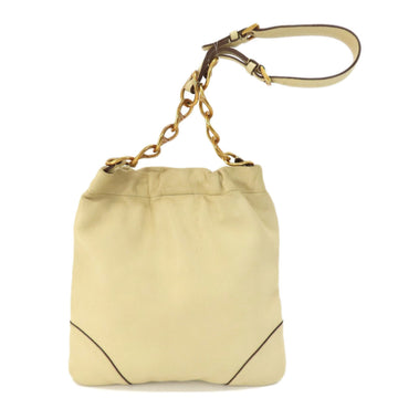 PRADA Chain Shoulder Bag Leather Women's