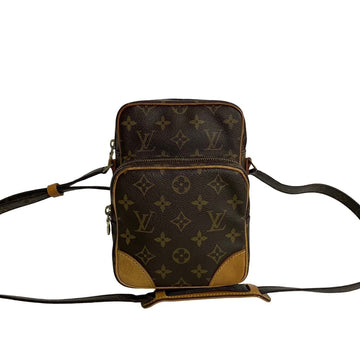 LOUIS VUITTON Amazon Monogram Leather Shoulder Bag Pochette Sacoche Brown 19961 759k759-19961