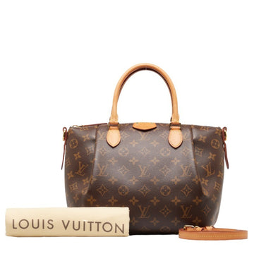 LOUIS VUITTON Monogram Turen PM Handbag Shoulder Bag M48813 Brown PVC Leather Women's