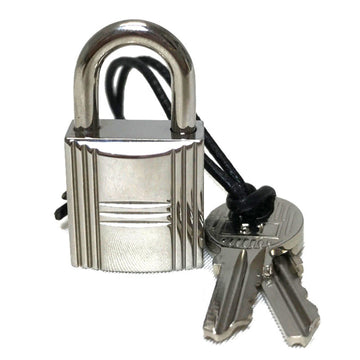 HERMES Padlock Key Silver Metal Charm Number 51