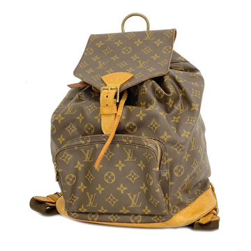 LOUIS VUITTON Backpack Monogram Montsouris GM M51135 Brown Women's