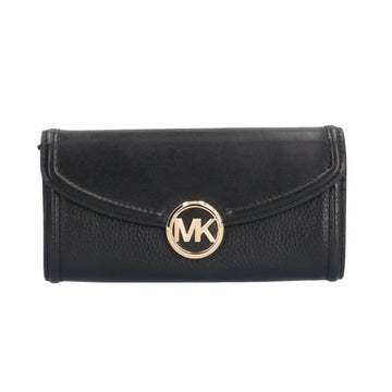 MICHAEL KORS Fulton Large Flap Continental Long Wallet, Leather, 35F9GTE3L, Women's,