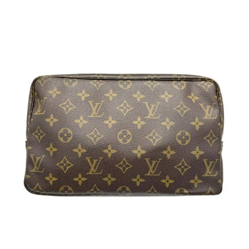 LOUIS VUITTON Monogram Truss Toilette 28 M47522 Brown Pouch Second Bag Case for Women Men 884NO