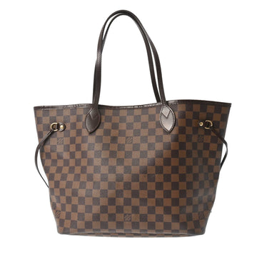 LOUIS VUITTON Damier Neverfull MM Brown N51105 Women's Canvas Tote Bag