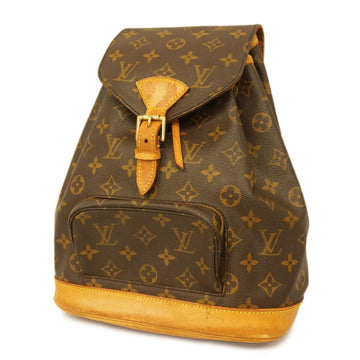 LOUIS VUITTON Rucksack Monogram Montsouris MM M51136 Brown Ladies