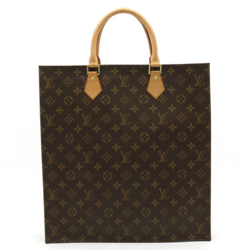 LOUIS VUITTON Monogram Sac Plat Tote Bag Handbag Square M51140