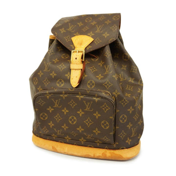 LOUIS VUITTON Backpack Monogram Montsouris GM M51135 Brown Women's