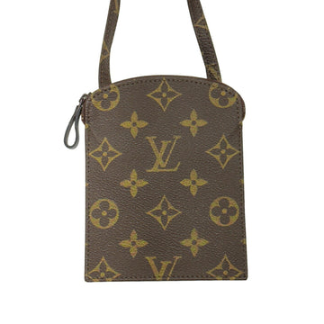 LOUIS VUITTON Pochette Secret M45484 8902AN Monogram Shoulder Bag Men's Women's Brown
