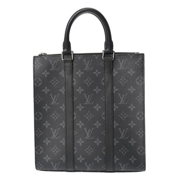 LOUIS VUITTON Monogram Eclipse Sac Pla Cross Black/Gray M46456 Men's Canvas Tote Bag