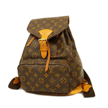 LOUIS VUITTON Rucksack Monogram Montsouris M51135 Brown Men's Women's