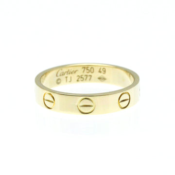 CARTIER Mini Love Ring B4085049 Yellow Gold [18K] Fashion No Stone Band Ring Gold