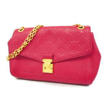 LOUIS VUITTON Shoulder Bag Monogram Empreinte Saint-Germain PM M48949 Cerise Ladies