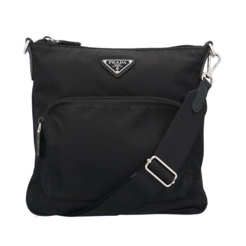 PRADA Shoulder Bag Nylon Black Unisex