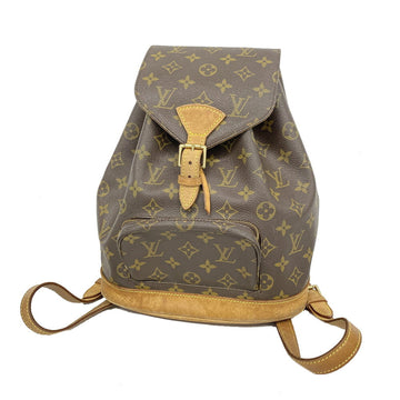 LOUIS VUITTON Rucksack Monogram Montsouris MM M51136 Brown Ladies