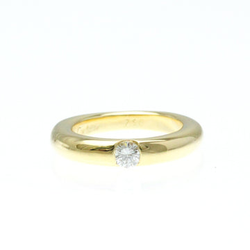 CARTIER Ellipse Ring White Gold [18K] Fashion Diamond Band Ring Carat/0.25 Gold
