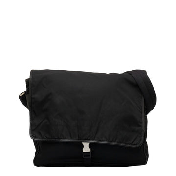 PRADA Shoulder Bag Black Nylon Women's