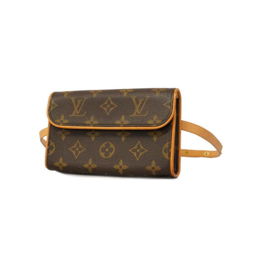 LOUIS VUITTON Shoulder Bag Monogram Pochette Florentine M51855 Brown Women's