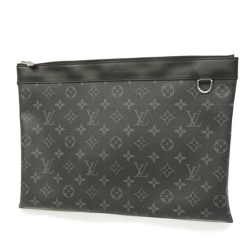 LOUIS VUITTON Clutch Bag Monogram Pochette Discovery M62291 Black Men's