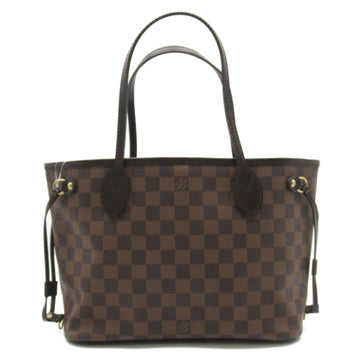 LOUIS VUITTON Never full PM Brown Ebene Damier PVC coated canvas N51109