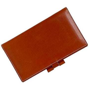 HERMES Planner Cover Agenda Brown ec-20270 Leather Box Calf B Stamp  Notebook Women Men