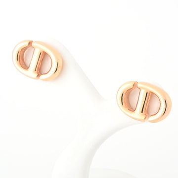 CHRISTIAN DIOR Dior CD Navy Stud Earrings E1594CDNMT_D15P Metal [GP] Pink Gold S-155615