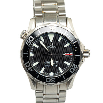 OMEGA Seamaster 300 Professional Watch 2262.50 Quartz Black Dial Stainless Steel Ladies