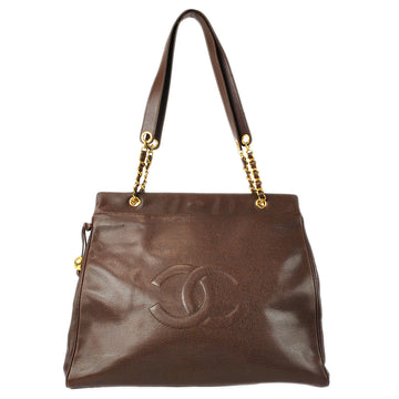 CHANEL 1994-1996 Tote 40 Brown Caviar 88898