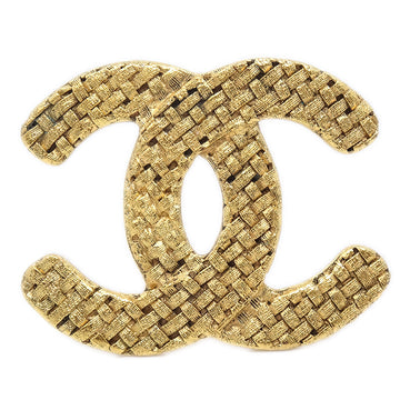 CHANEL Quilted Brooch Pin Gold 1262/29 89511