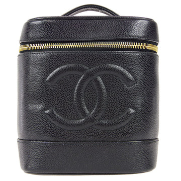 CHANEL Vanity Handbag Black Caviar 78579