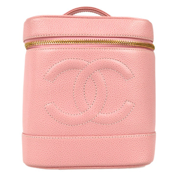 CHANEL Vanity Handbag Pink Caviar 99422