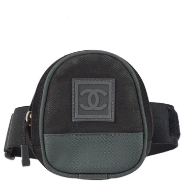 CHANEL 2003-2004 Sport Line Leg Bag Black 181279