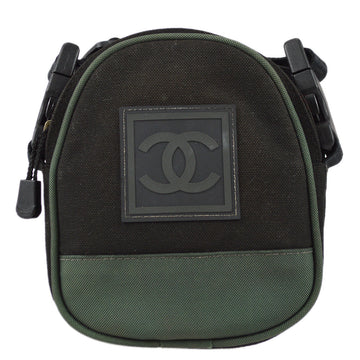 CHANEL 2003-2004 Sport Line Shoulder Bag Black 181345