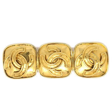 CHANEL Triple CC Brooch Pin Gold 94P 28777