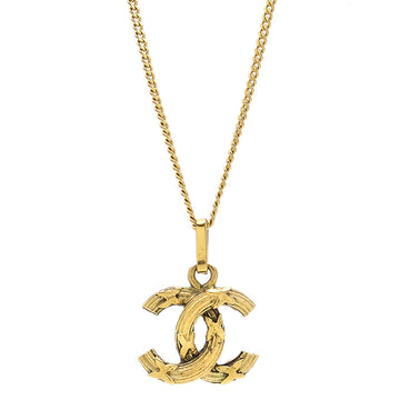 CHANEL Gold Chain Pendant Necklace 28790