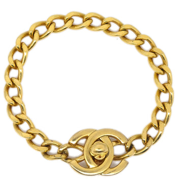 CHANEL Turnlock Chain Bracelet Gold 96A 29097