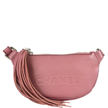 CHANEL 2003-2004 Pink Fringe Shoulder Bag 59605