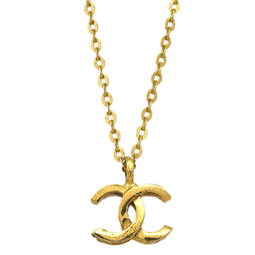CHANEL Mini CC Chain Pendant Necklace Gold 376 59586