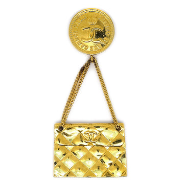 CHANEL Bag Brooch Pin Gold 26 59739