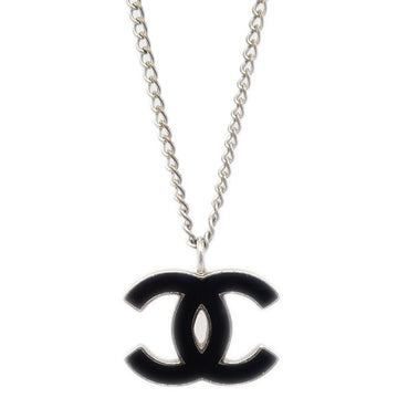 CHANEL Silver Chain Necklace Pendant 04P 19932