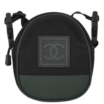 CHANEL 2003-2004 Black Sports Line Shoulder Bag 120638